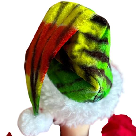 Handcrafted Tie-Dye Santa Hat - Picture 4 of 8